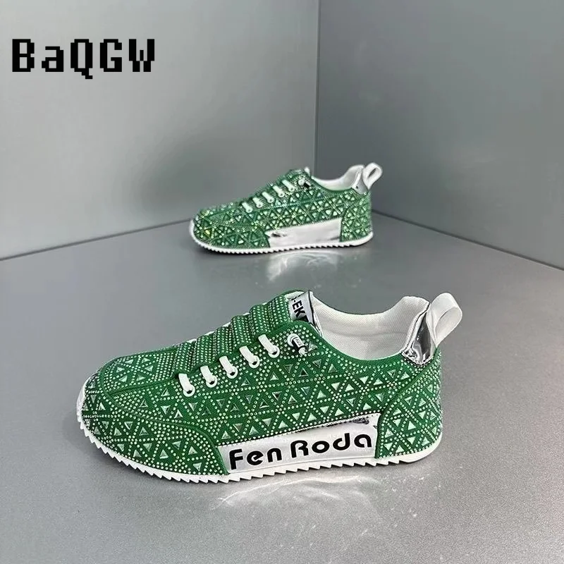 Glitzernde Sneakers für Herren, Designer-Cover-Sohle, lässiger BG-Board-Schuh, modisches Obermaterial, erhöhte Innensohle_voghion.com