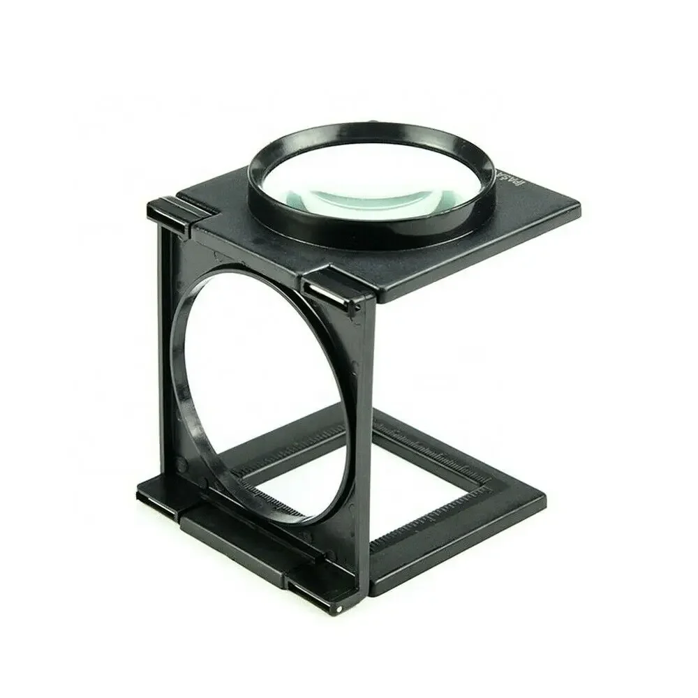 

Pocket 5X 65mm Plastic Linen Tester Magnifying Glass Cloth Magnifier Portable Loupes