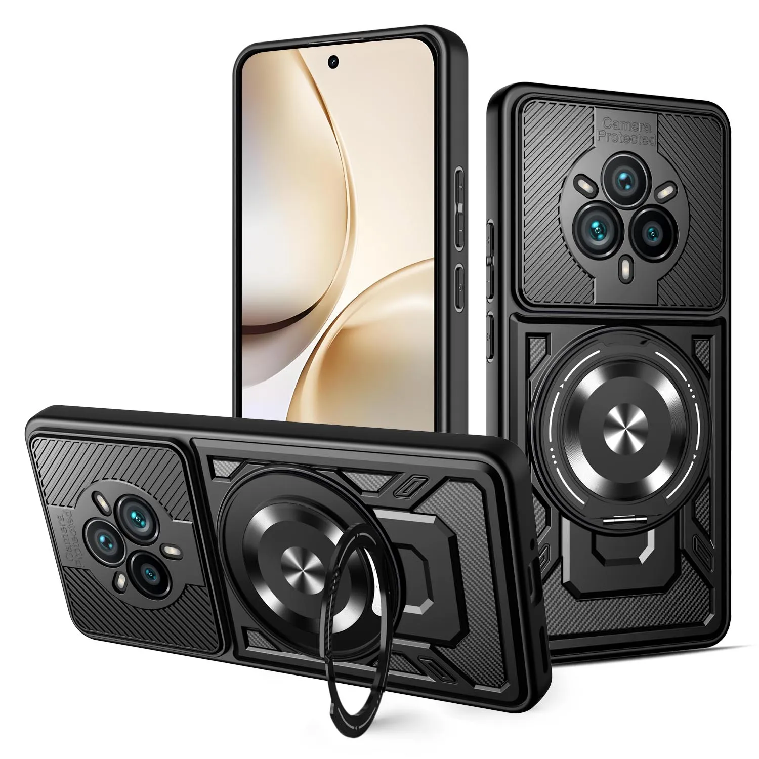 Shockproof Armor Protection Phone Case with Car Magnetic Holder