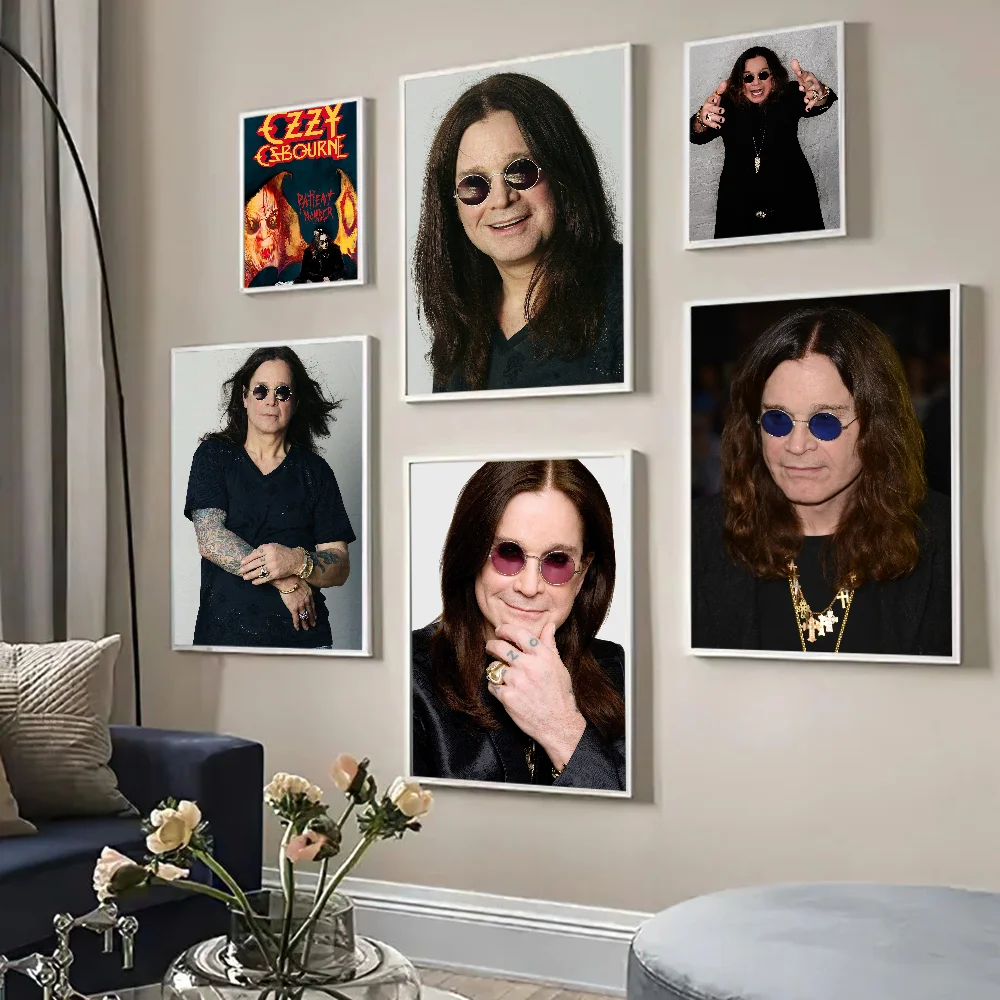1pc Vintage Heavy Metal Band Rock Ozzy Osbourne Poster Paper Print Home Living Room Entrance Restaurant Cafe Art Painting Decor