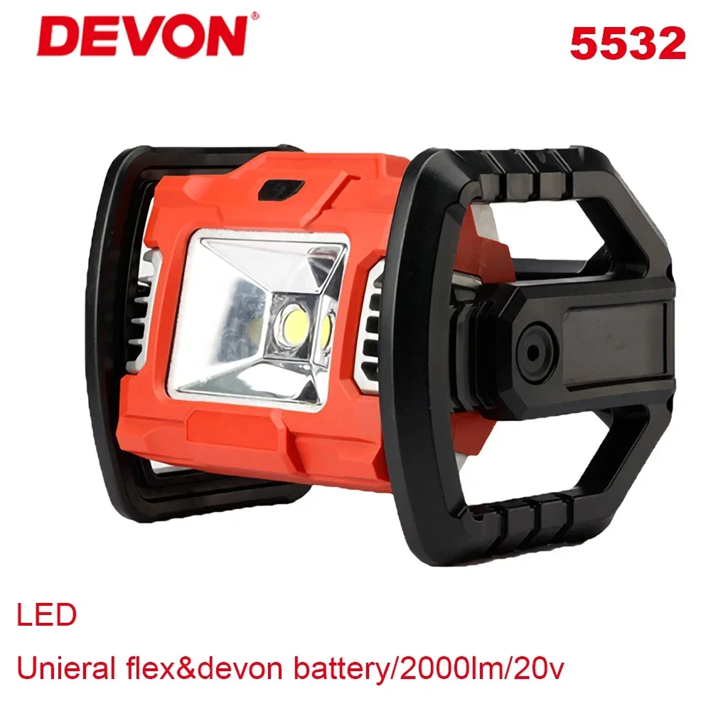 

Портативная универсальная гибкая аккумуляторная платформа DEVON 5532-li, 20 в, 360 лм, градусов