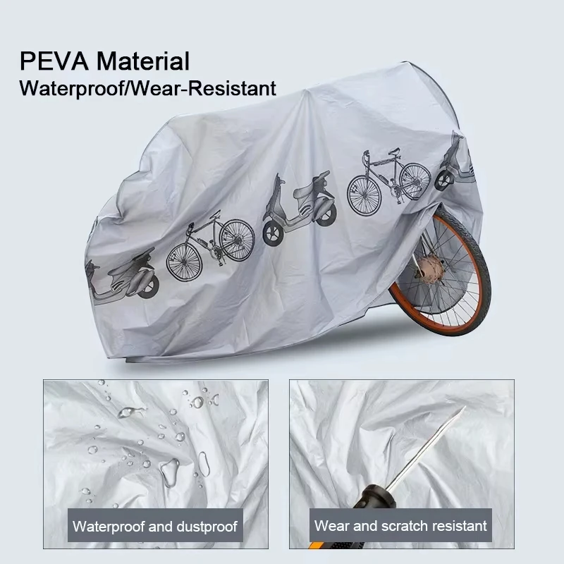 Durable Outdoor Waterproof Bicycle Cover - All-Season Protection Against Dust and UV Rays
