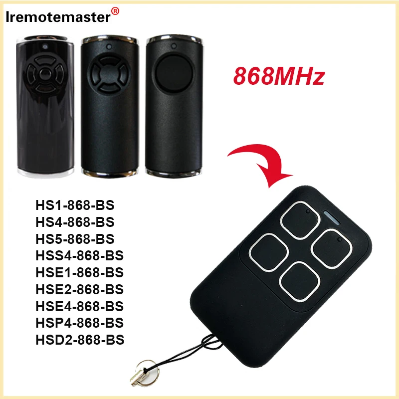 HORMANN Bisecur HS1 HS4 HS5 HSS4 868MHZ 그래지 문짝 리모컨 HSE1 HSP4 HSD2 868 BS 게이트 오프너 송신기