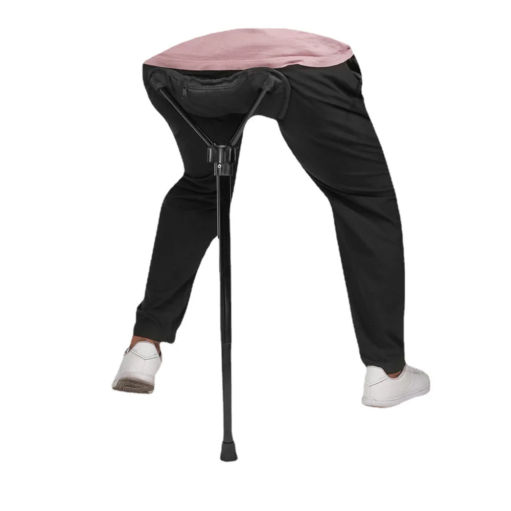 Folding Chair Retractable Stool Fishing Accessory Adjustable Telescopic For Outdoor Camping Fishing