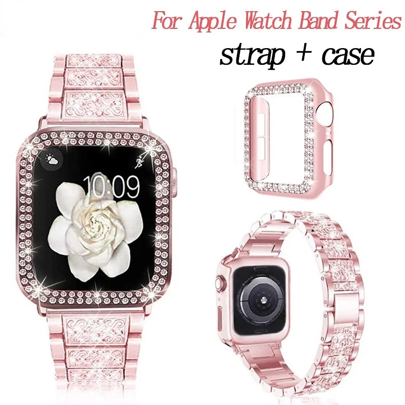 Elegant Women's Bracelet-Style Chain Strap with Metal Band