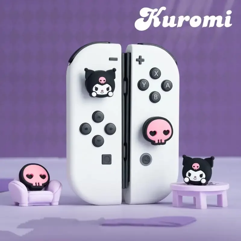 

Kawaii Sanrio Cinnamoroll My Melody Kuromi Nintendo Switch Rocker Hat Ns Game Console Remote Sensing Silica Gel Protective Case