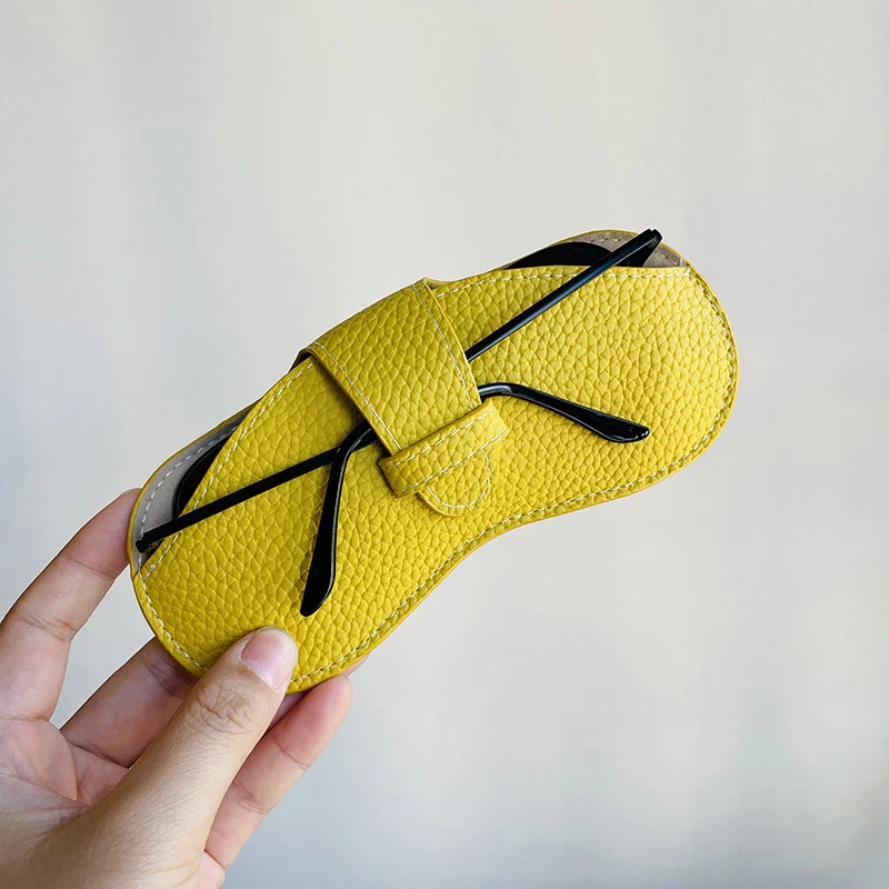 Women's Leather Soft Glasses Case - Fashionable Portable Sunglasses Pouch & Eyewear Protector