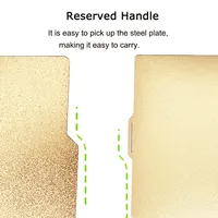 Pour Bambu Lab P2S P1P P1S A1 X1 X1C X1E PEI plaque de construction 257x257mm feuille PEO PET Double face lisse texturée tôle d'acier à ressort 5