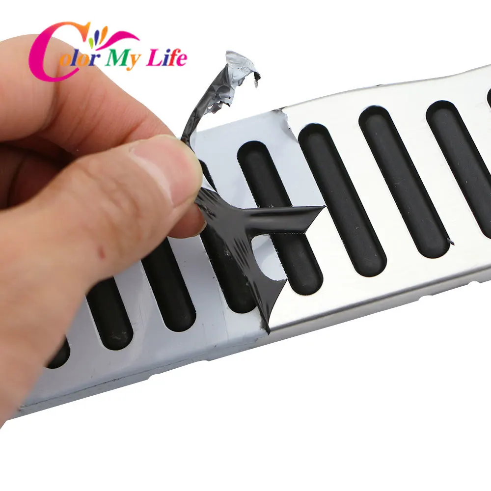 Color My Life Stainless Steel LHD Car Pedals for Volkswagen VW R36 R-line CC Passat B6 B7 for Skoda Superb Gas Brake Pedal Cover