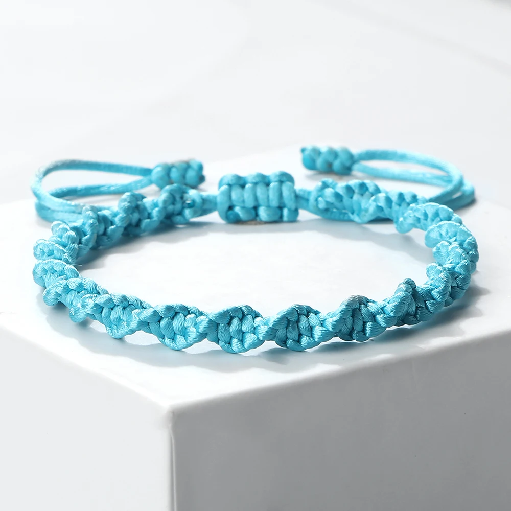Multicolor Rope Lucky knots Bracelets Women Men Charm Woven Handmade Bangles Braided Adjustable Size Buddhism Jewelry Pulseras 4
