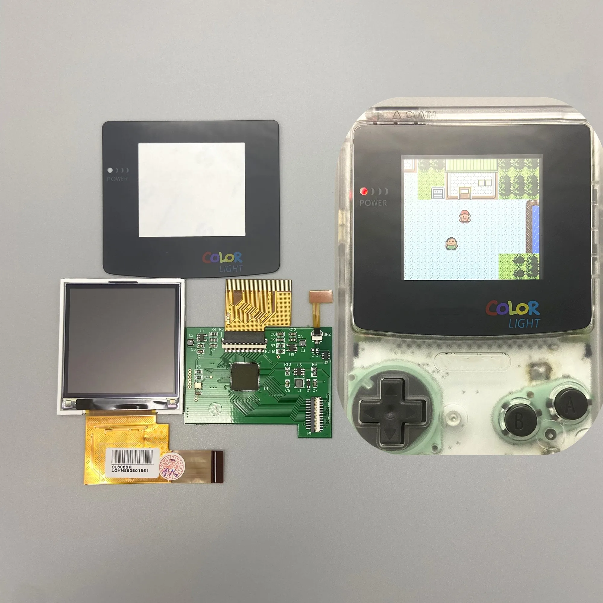 2,2 zoll GBC LCD Hohe helligkeit LCD bildschirm für Gameboy FARBE GBC,  stecker und spielen ohne schweißen und shell schneiden.|Ersatzteile &  Zubehör| - AliExpress