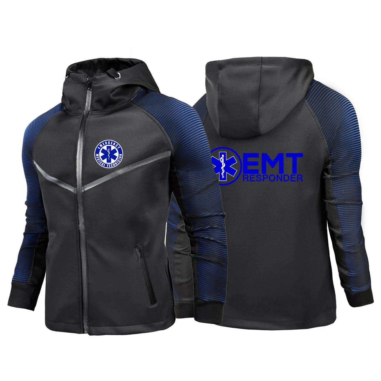 Waterproof Gradient Racing Jacket Casual Men