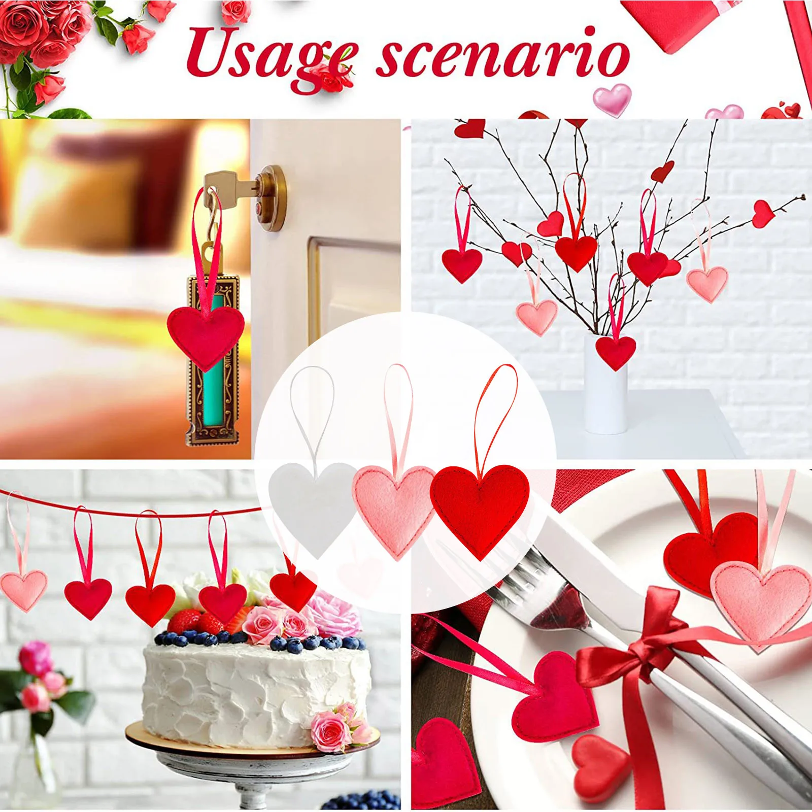 

Подвеска ручной работы в виде сердца из грубых волокон, Декор для дома, новогодняя елка, сумка и брелок, подвеска в виде сердца на День святого Валентина