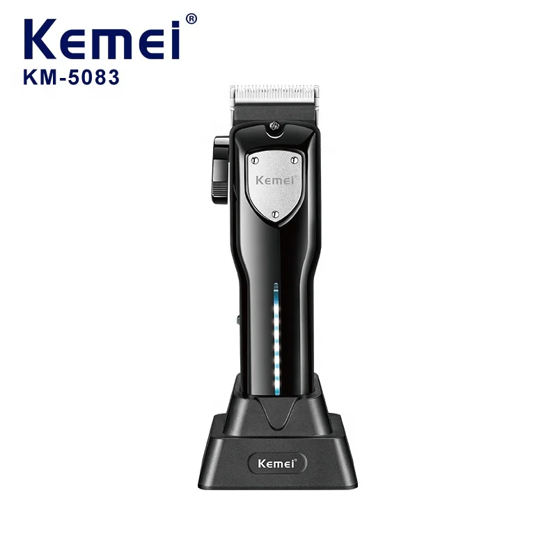 

Kemei KM-5083 Hair Clipper Rechargeable Men's Beard Trimmer Barber Professional Electric Hair Clipper Head Hair Cutting Machine