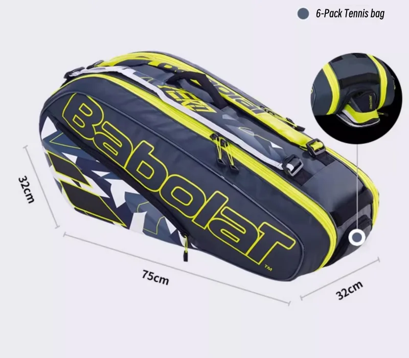 Original Babolat Tennis Racket Bag AERO Series Tennis Bag For 6/12 Racquets Tennis Backpack Sport Bag Mochila Raqueteira Tenis 4