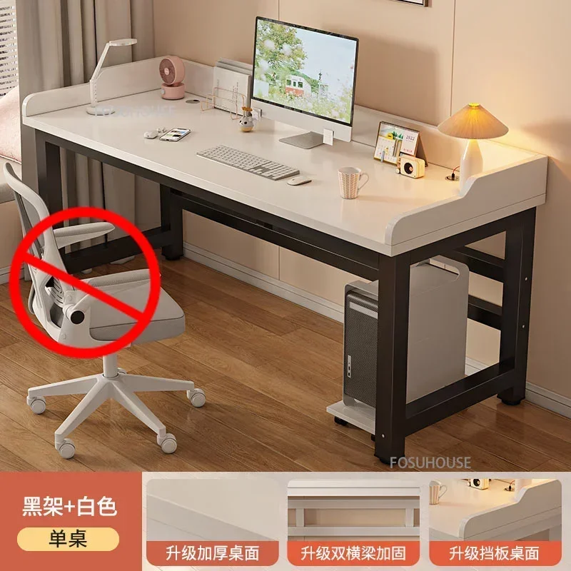 שולחן מחשב עץ מודרני E-sports משחקים שולחן מחשב משרדי שולחן כפול לתלמידים בית חדר שינה שולחן לימוד עם פטיש