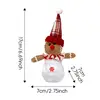Holiday Candy Jar Gingerbread Man Christmas Cookies Jar Decorative Christmas Cookies Jar Sugar Container For Christmas Candies 6