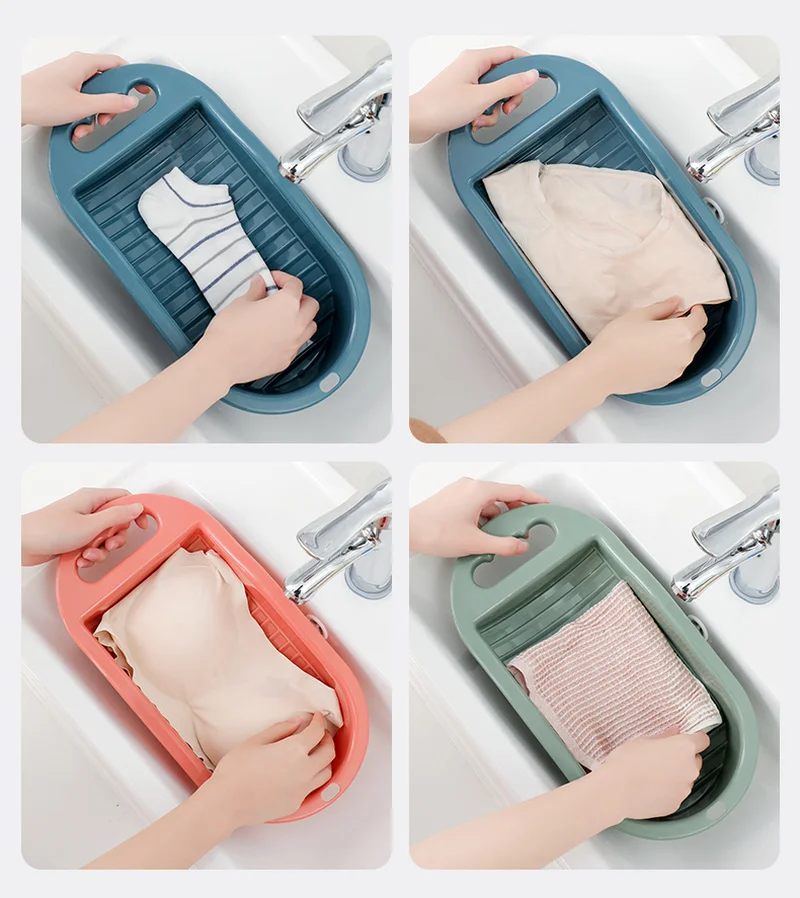 Underwear Washboard Antislip Thicken Washing Board Clothes Cleaning Laundry Cleaning Tool Bathroom Accessories Socks Washboard laundry board