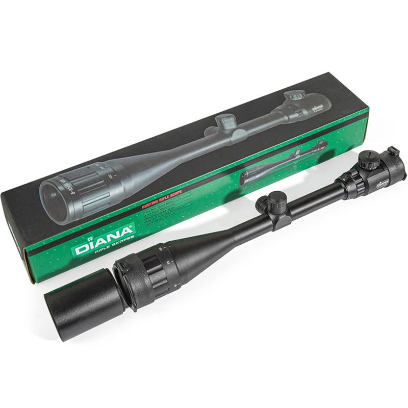 DIANA 8-32X50 Tactical Rifle Optics Red Dot Green Sniper Scope Compact Riflescopes Hunting Sight