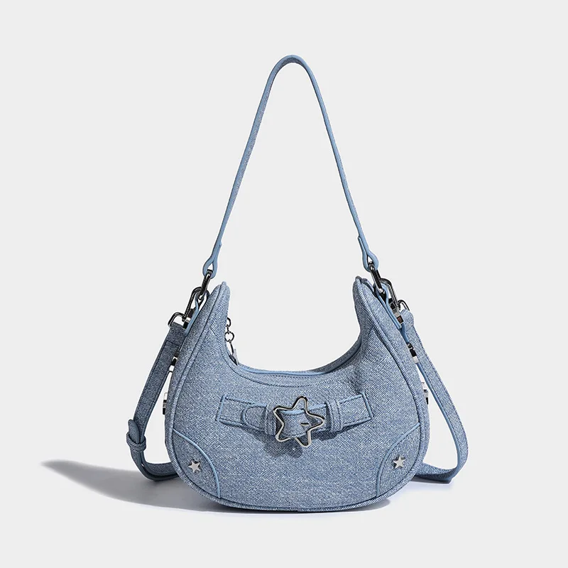 

Star Spicy Girl Cute Girl Cowboy Underarm Bag Women's New 2023 High Quality Texture Small Crossbody Bag