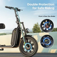 Trottinette électrique iScooter F7 1000W à propulsion arrière, pneus tout-terrain de 16 pouces, vitesse maximale de 45 km/h, batterie 48V10.4Ah, autonomie de 64-72 km, trottinettes pour adultes avec application, panier pliable pour les trajets quotidiens 7