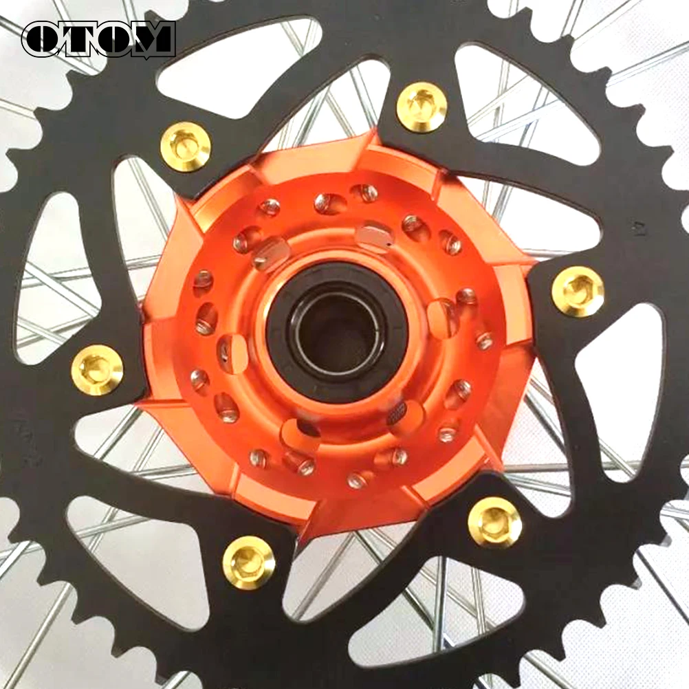 OTOM Motorcycle Brake Disc Rotor Bicycle Motocross Enduro Rear Sprocket For HONDA CR250 CRF250R CRF450X 520 Chains Accessories