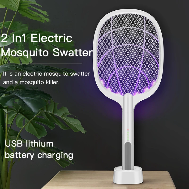 Rechargeable Electric Fly Swatter Night Light