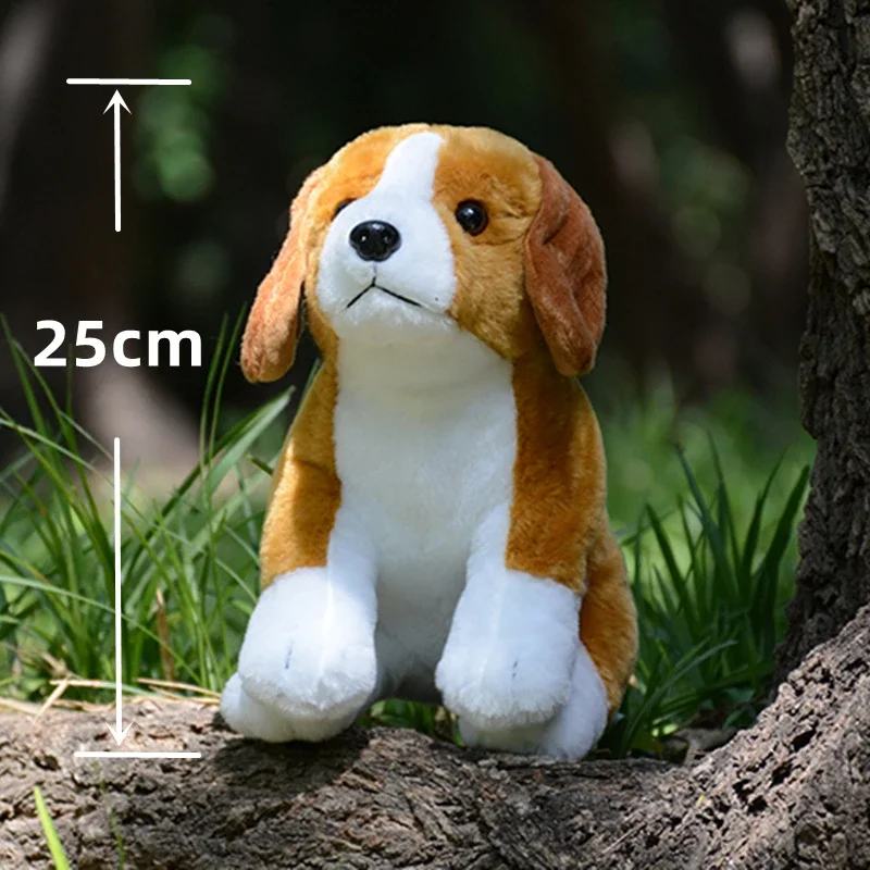 Realistic Beagle Dog High Fidelity Cute Plushie Harrier Dogs Plush Toys Lifelike Animals Simulation Stuffed Doll Kawai Toy Kids 2