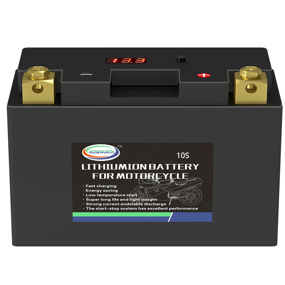 

10S 12V Motorcycle Battery LiFePO4 Jump Starter CCA 420A 96Wh Built in BMS LFP Lithium iron Scooter Battery for Motorbike Camper