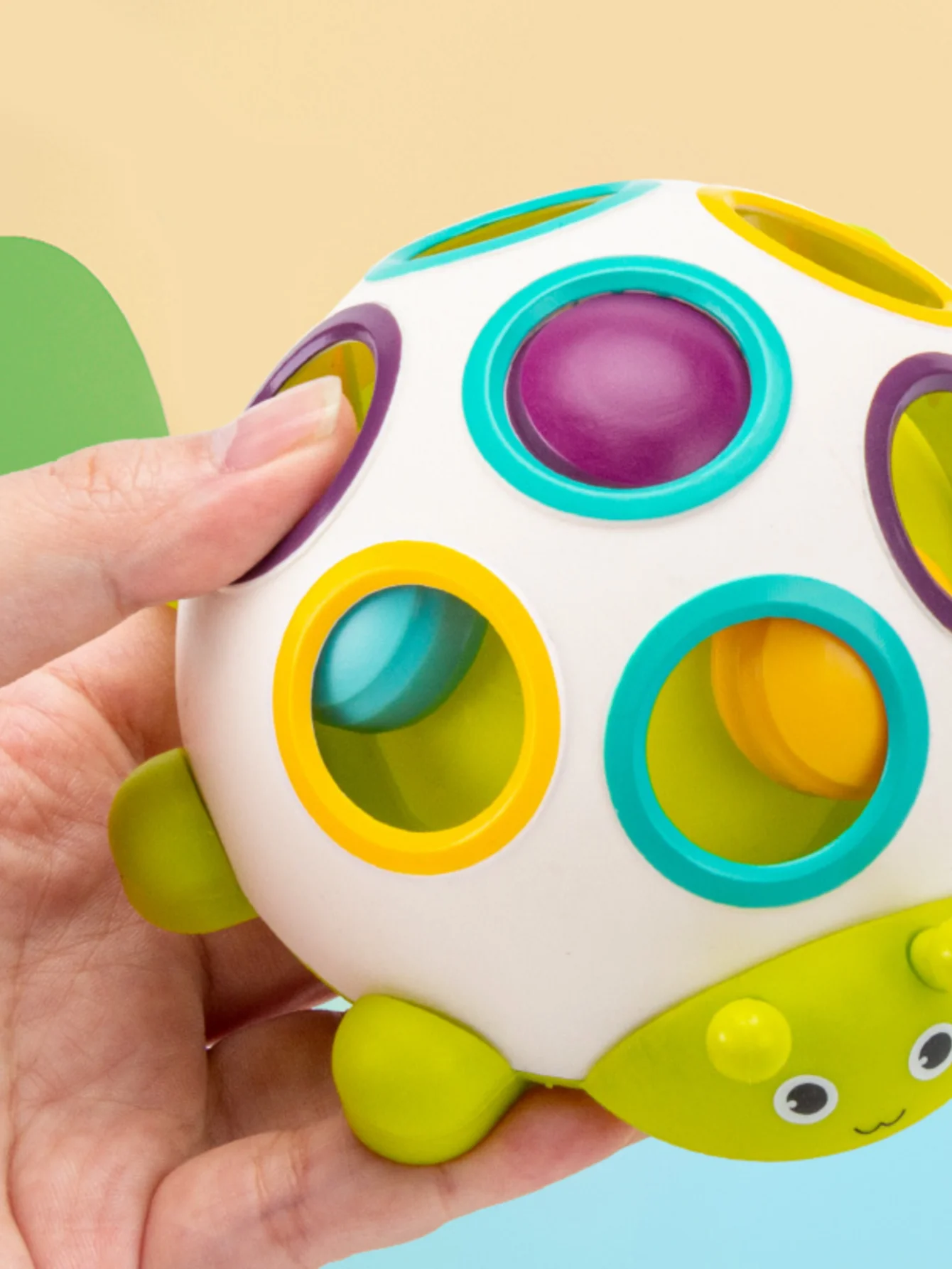 puzzle toys educational toys Baby finger beetle fine training hand-eye coordination 0-1-2 years old picking holes hole ball