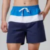 Trendy Color Block Pattern 3d Print Men Women Swim Trunks Quick Dry Drawstring Beach Shorts Men's Pants Swimwear Beach Short 3