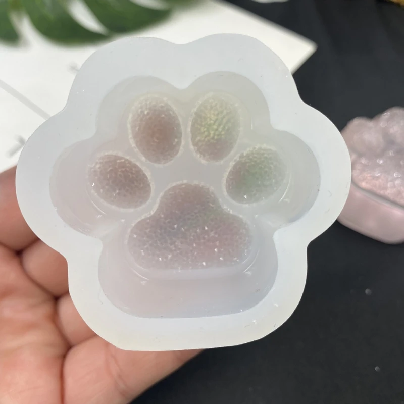 

DIY Love Paw Silicone Epoxy Mold DIY Keychain Pendant Jewelry Crafting Mould for Valentine Love Gift Craft Dropship