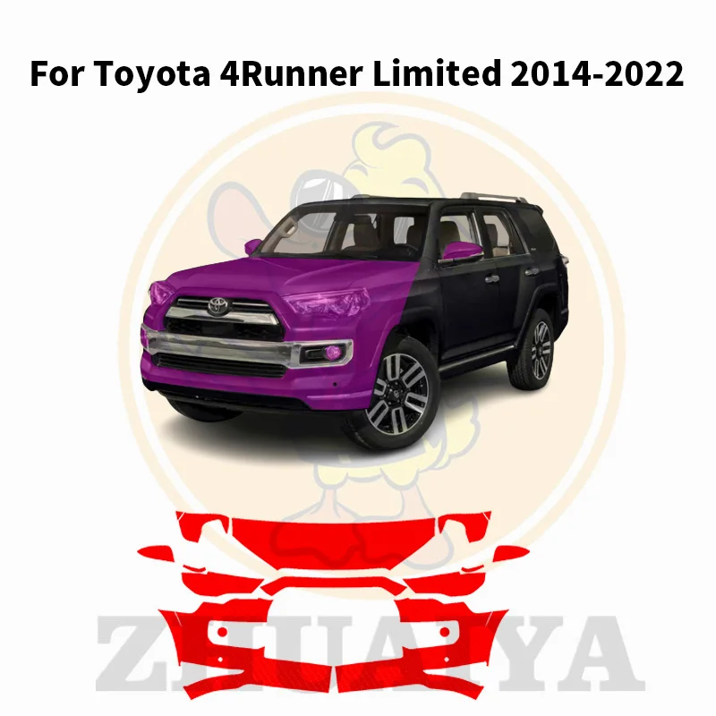 

ZHUAIYA 7.5thick Pre Cut Paint Car auto Protection Film Clear Bra PPF Decal Kit For Toyota 4Runner Limited 2014-2022