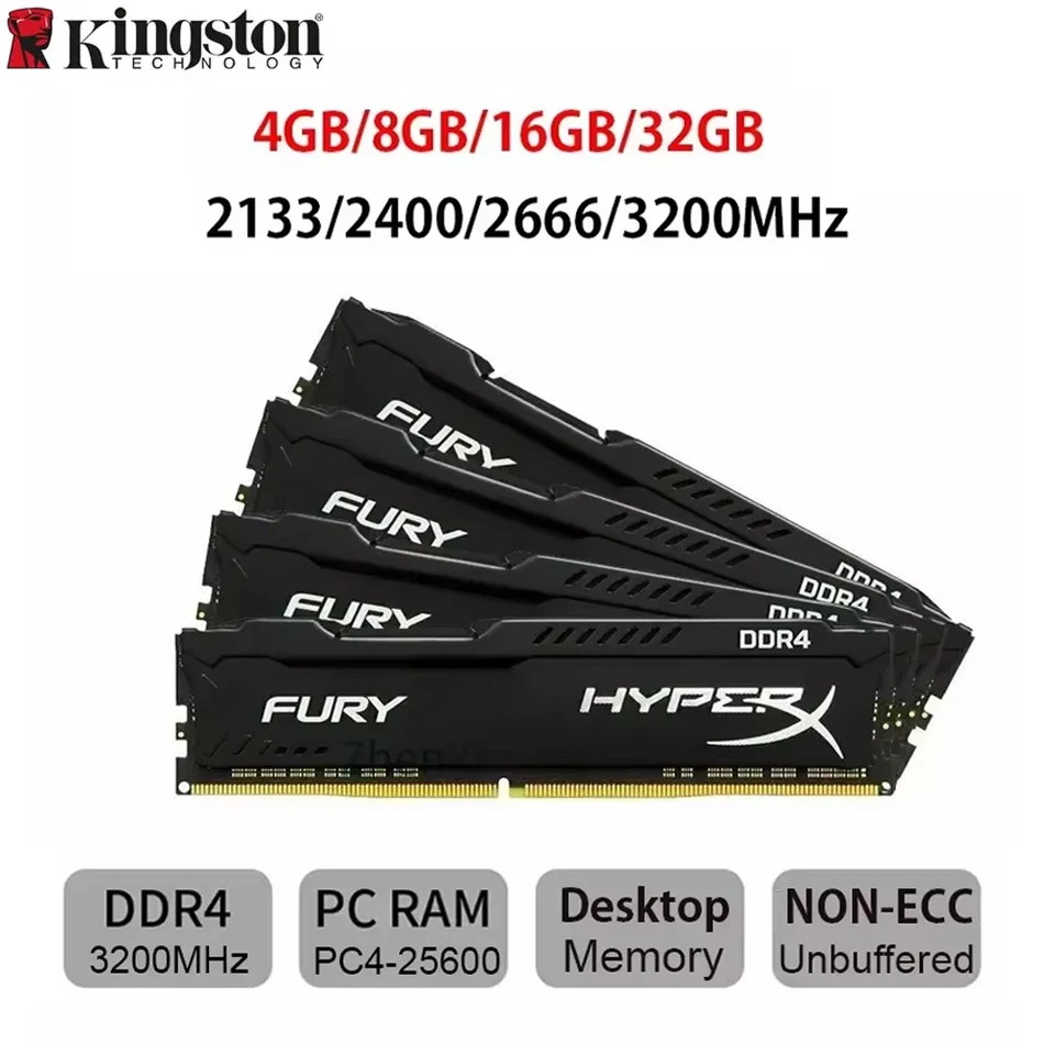 Memoria Ram Hyperx Fury 16gb Ddr4 2666mhz Pc | Cuotas sin interés Memoria Ram Hyperx Fury 16gb Ddr4 2666mhz Pc | Cuotas sin interés