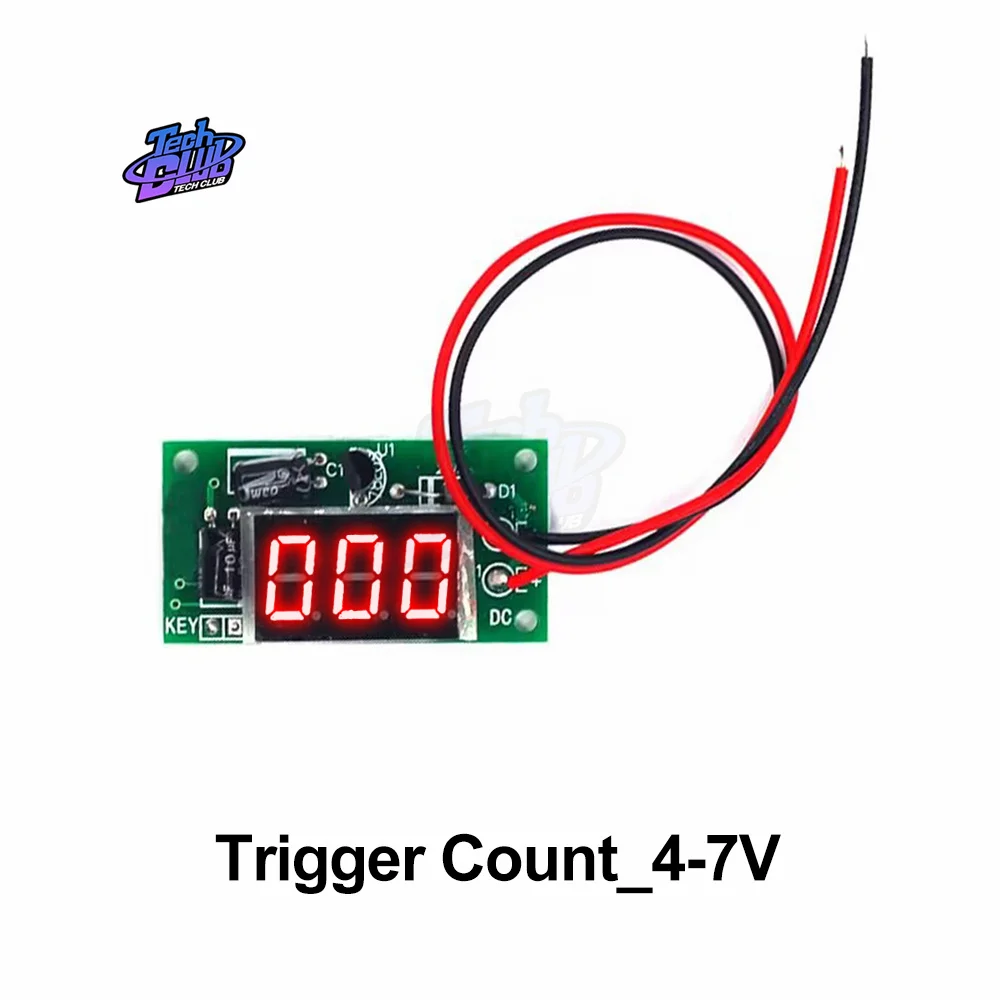 DIY Digital Counter 3-Bit Accumulator 0.36&ldquo; inches Tube Trigger Counter Module for Electronic Component Accessory