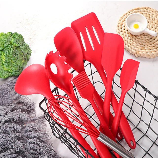 32.6cm Home Cooking Utensils Silicone Spatulas Beef Meat Egg Kitchen  Scraper Pizza Shovel Non-stick Turners Food Lifters - AliExpress