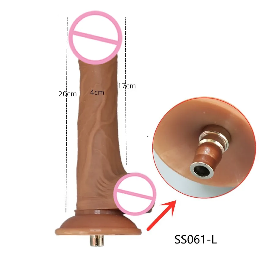 Sex Machine Attachment Skin friendly Liquid Silicone VAC-U-Lock Dildos-For Women
