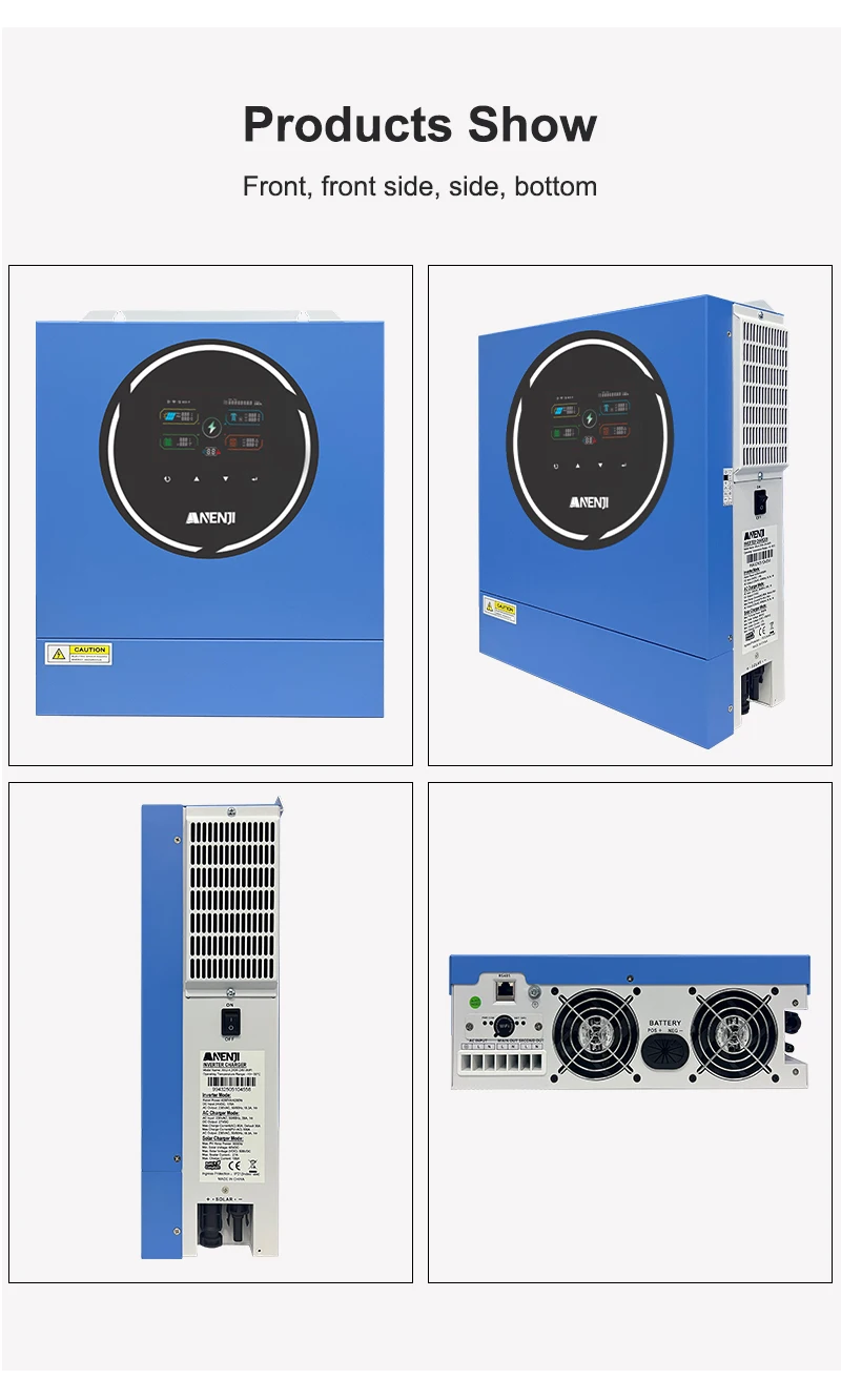 New 4200W 24V Hybrid Solar Inverter MPPT Pure Sine Inverter 230VAC Maximum PV Po