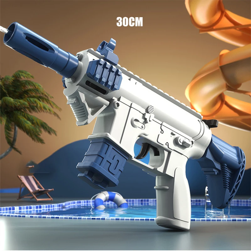 M416 Water Gun Mini Water Guns Manual Continuous Shooting Guns Pistol Watergun Outdoor Games Water Pool Beach Toy for Children 6