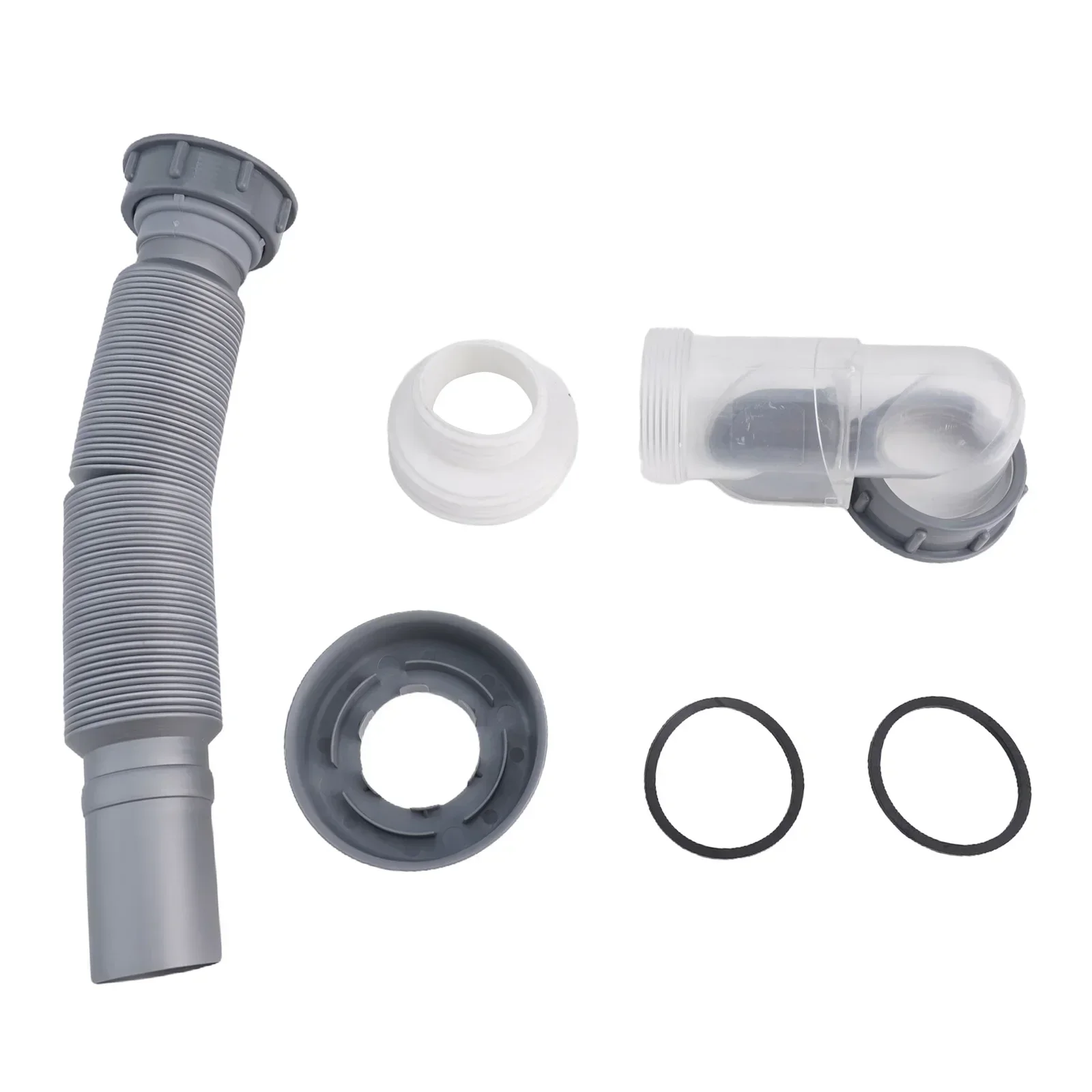 Kitchen Sink Filter Sink Drain Pipe Drain Hose Set Stop Valve For Washbasin Bathroom Deodorizing Scalding-proof