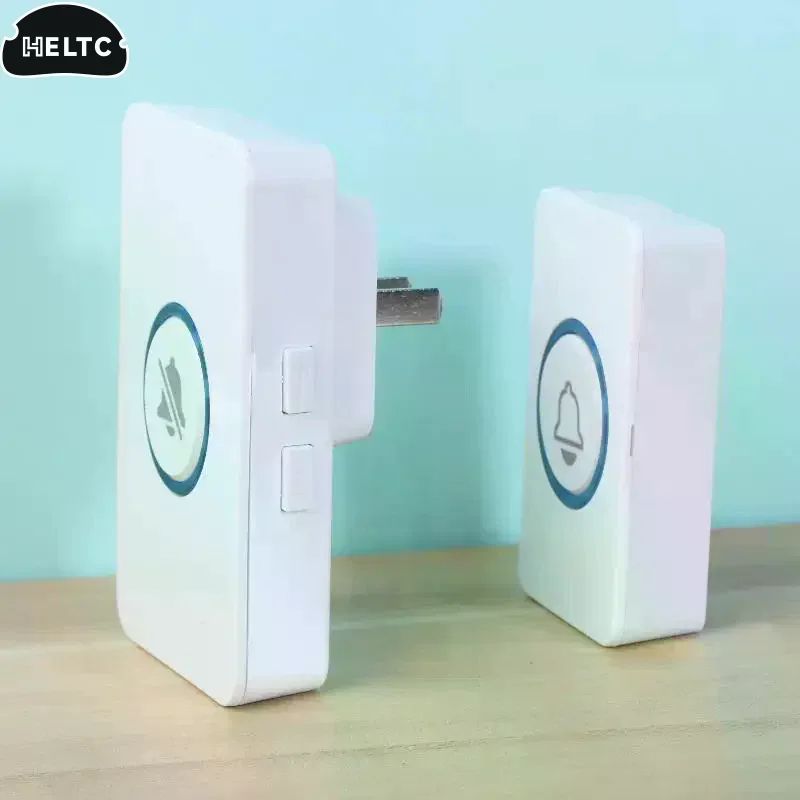 원격 제어 도어벨 접착식 장거리 고음질 호출기 노인 및 어린이용 스마트 도어벨