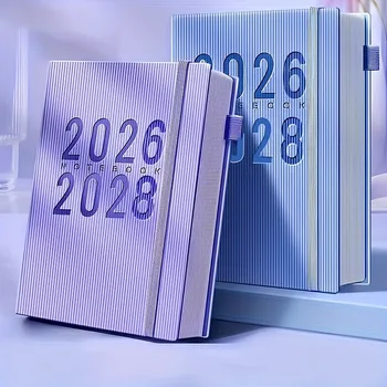 Calendario mensile da 3 anni 2026-2028-Gennaio a dicembre, copertina morbida con portapenne elastico, diario di scrittura dal design minimalista
