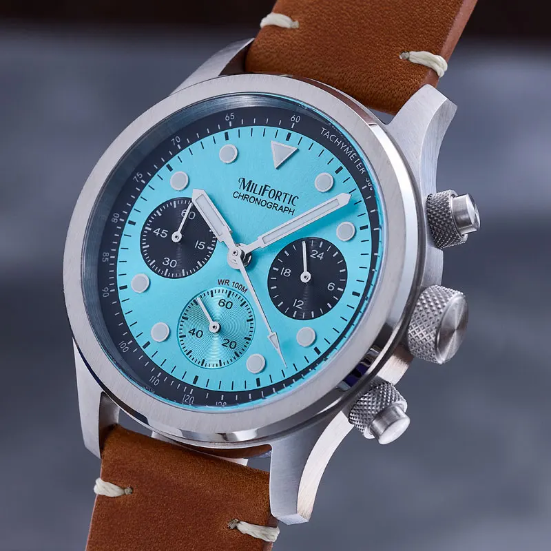 Milifortic 39MM Fashion Chronograph Watch Man R086 Retro