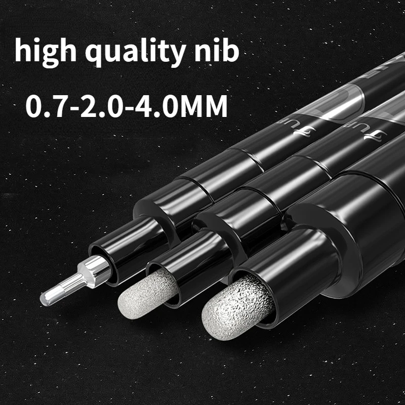 Paint Marker Pen Mirror Marker Pens Art Marker Pen Paint Pen Marker Pens Mirror Chrome Silver Metal DIY Tire Plastic Model