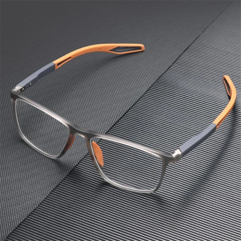 0 -0.5 -0.75 To -6.0 TR90 Sport Photochromic Square Prescription Eyeglasses With Cylinder Reading Glasses 0 +0.25 +0.5 To +6.0 3