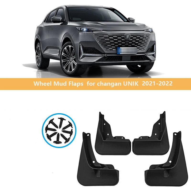 

For Changan UNIK 2021 2022 Mudflaps Splash Guard Wheel Mud Flaps Car Modification Accessories Splash Guards Mud Fenders