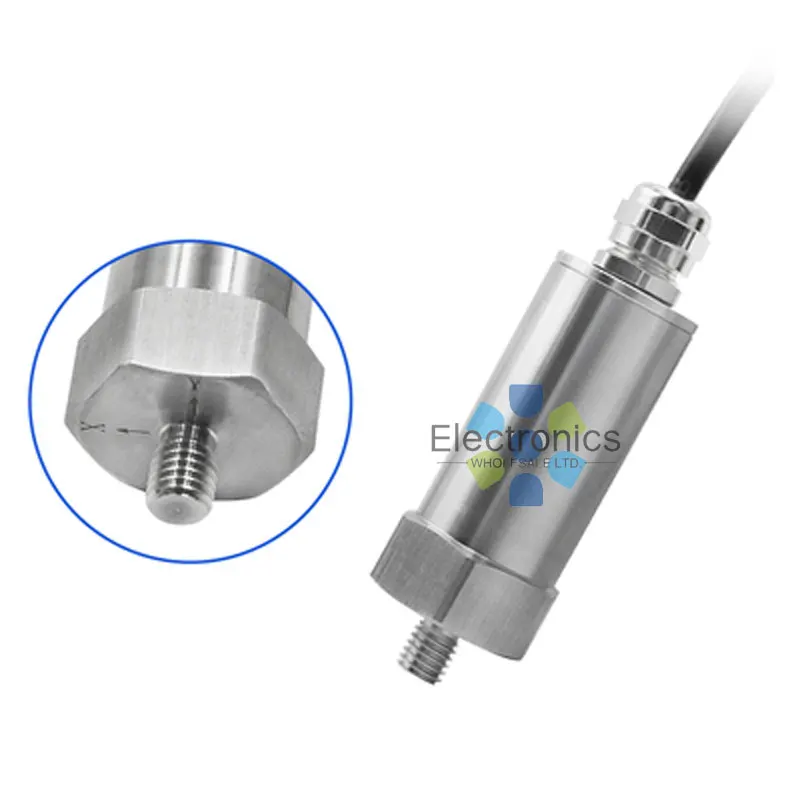 Industrial Grade IP67 4-20mA RS485 0-5V Single Axis Triaxial Vibration and Temperature Sensor for Motor Fan Water Pump 10-1600Hz
