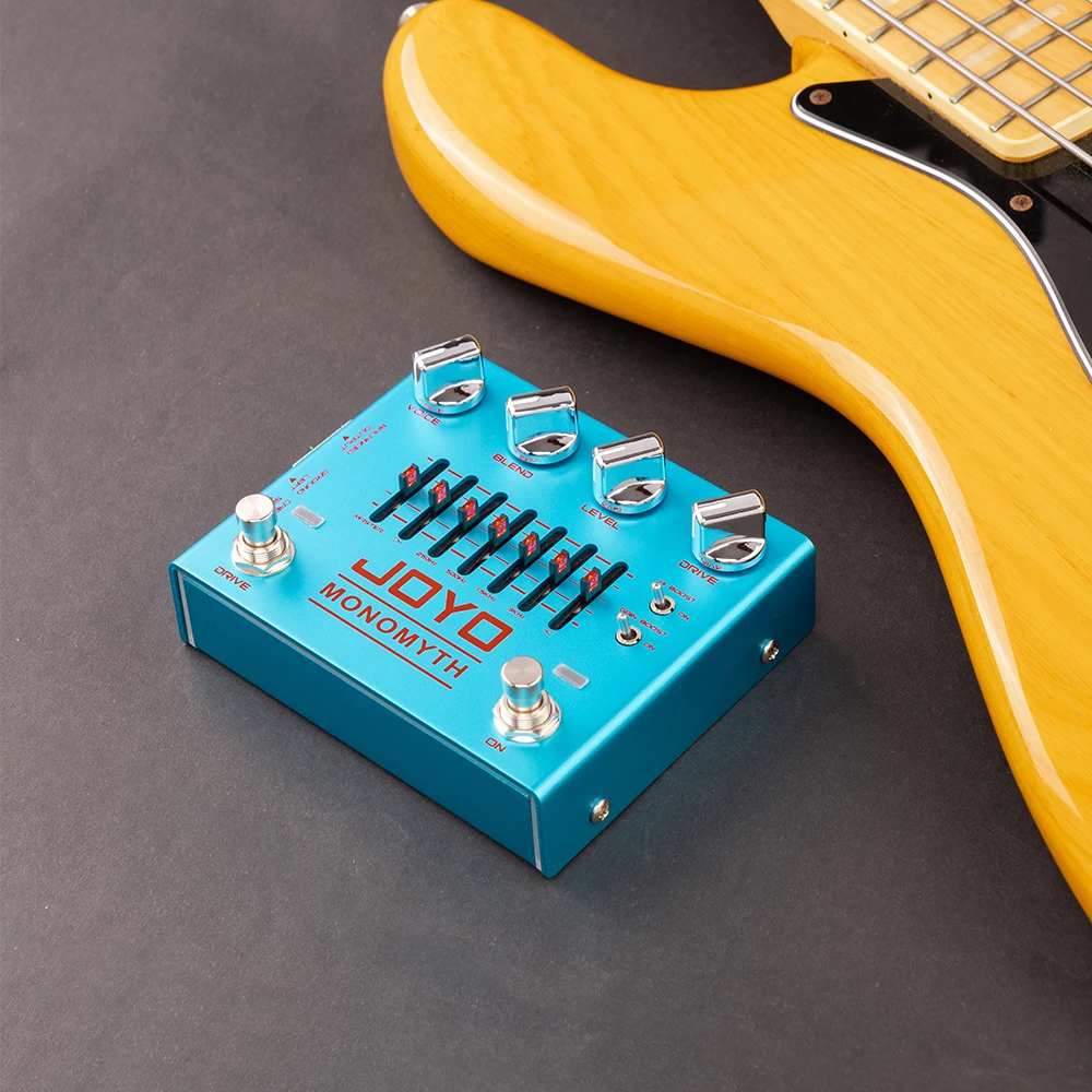 R-26 MONOMYTH Bass Preamp Pedal 6-band Graphic EQ Bass Overdrive Effects Pedal w