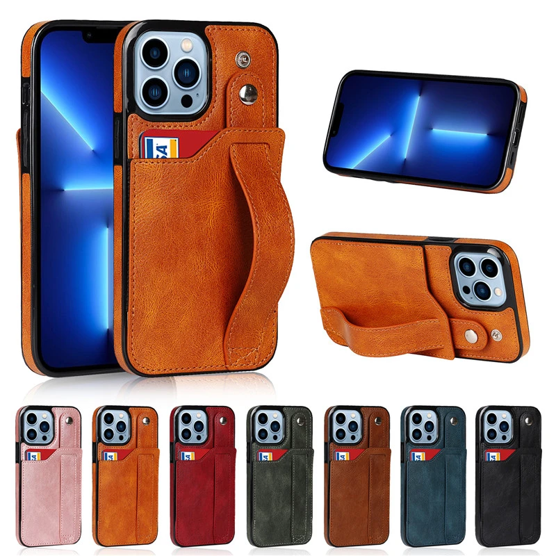 3 in 1 Business Leather Card Slot Phone Case For iPhone 13 12 11 Pro Max XR XS Max X 7 8 Plus 11 Bracket Holder Shockproof Cover iphone 13 mini case clear