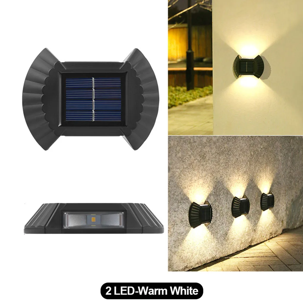 

Deck Solar Powered Wall Light Garden Backyard Courtyard Patio Waterproof Decorative Lamp Lighting Decoration Accessories